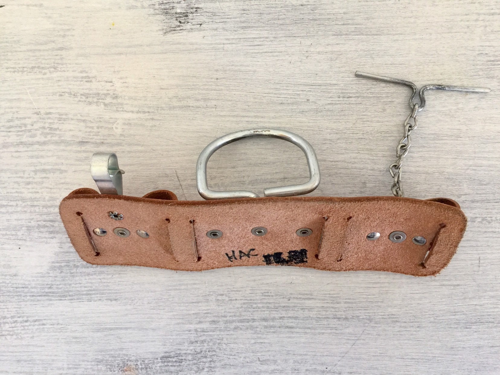 Leather Tool Belt Vintage Carpenters Belt Attachment Hammer Etsy