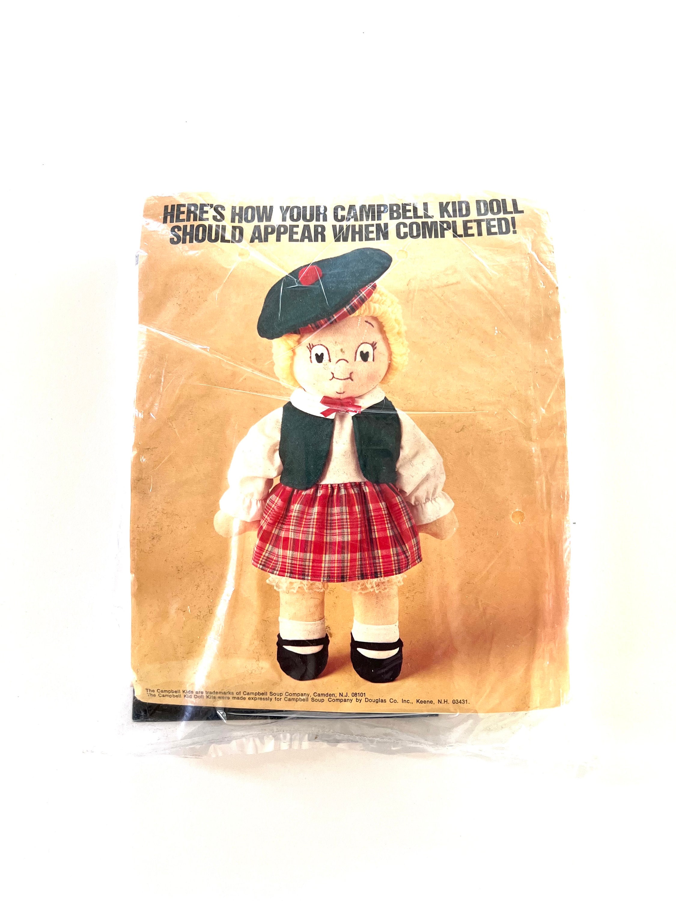 Campbell Soup Kid Girl Doll Kit Sewing Pattern Soft Doll - Etsy