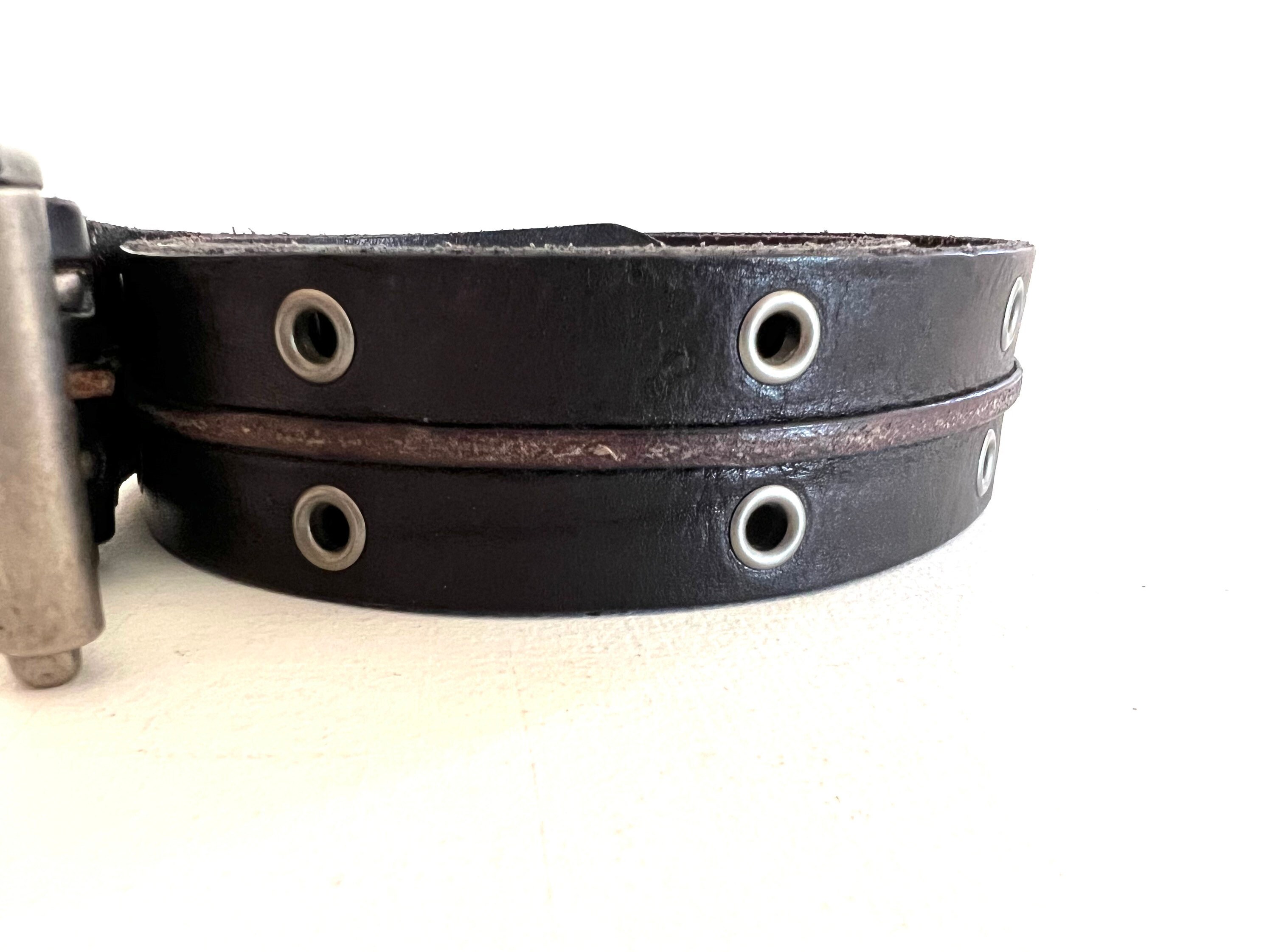 Black Leather Belt Levi display picture 2