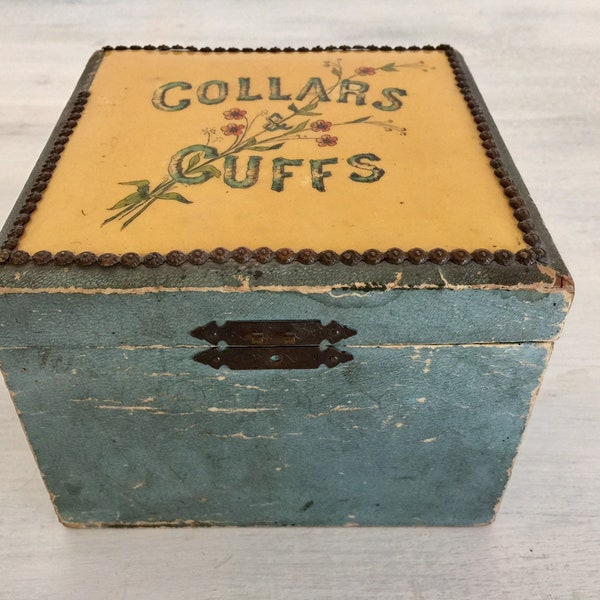 Antique Collar and Cuffs Box Etsy