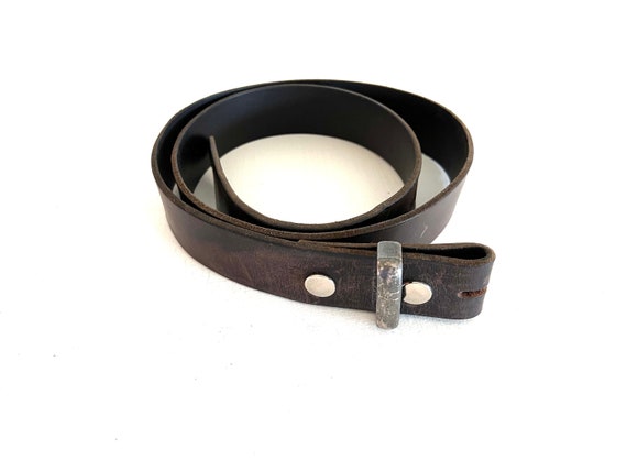 Leather Belt Vintage Brown  Genuine Leather Belt,… - image 1