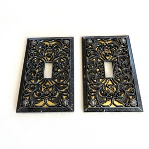 Switch Plate Cover, Ornate Metal Switch Cover Plate, Home Improvement DIY