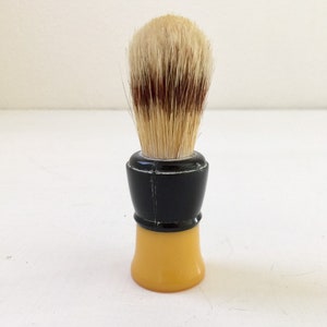 Shaving Brushes Butterscotch and Black Plastiset USA Shaving Brush Mens Shaving Brush