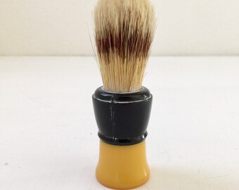 Shaving Brushes Butterscotch and Black Plastiset USA Shaving Brush Mens Shaving Brush