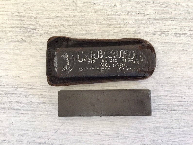 Pocket Knife Honing Stone Carborundum Pocket Hone 149L Etsy