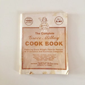 Vintage Cook Book, Complete Grace Millay Cook Book Cookbooks 1979