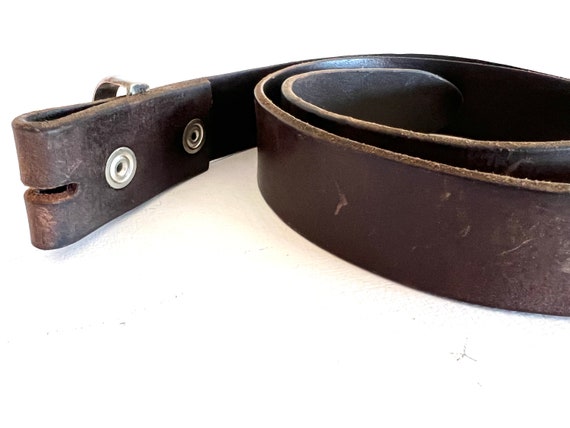 Leather Belt Vintage Brown  Genuine Leather Belt,… - image 6