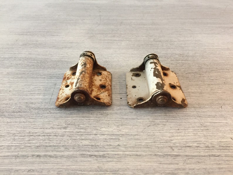 Vintage Spring Hinges Swinging Door Hinge Old Brass Plate Etsy