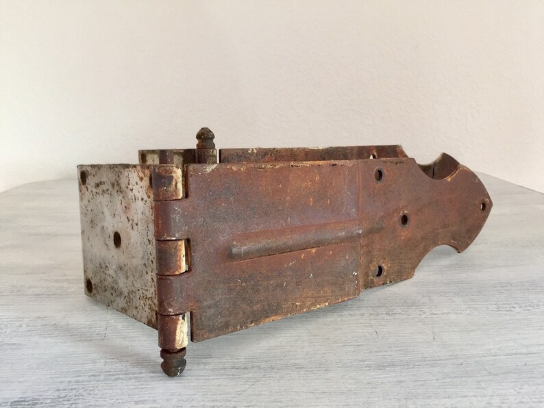 Large Barn Door Strap Hinges Iron Salvaged Hardware Rustic Iron Decor