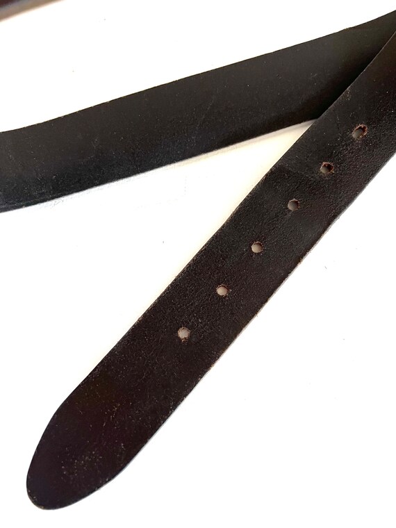 Leather Belt Vintage Brown  Genuine Leather Belt,… - image 5
