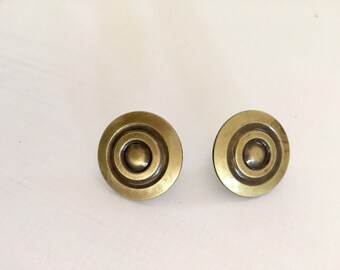 Gold Drawer Pulls, Ornate Knobs, Cabinet Handles, Knobs and Pulls, Dresser Knobs,  1 3/8" Knob