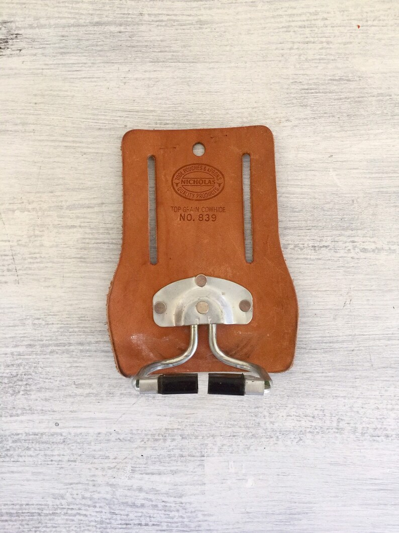 Leather Tool Belt Hammer Ring Thick Leather Tool Belt Vintage Carpenters Belt Bag Tool Box Top Grain Cowhide