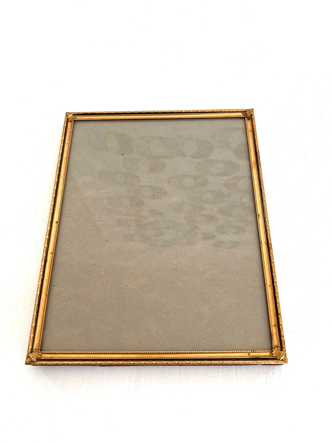 Gold Ornate 8 X 10 Vintage Picture Frame, 1940's Etched Metal Frame ...