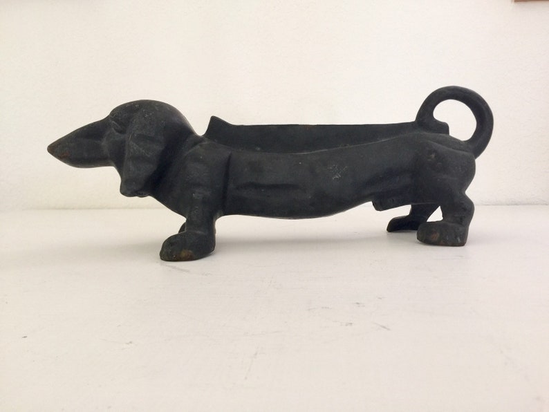 Cast Iron Boot Scraper Dachshund Dog Decor Vintage Cast Iron Etsy