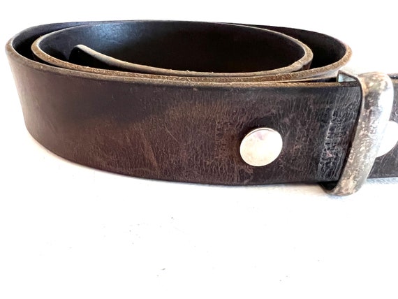 Leather Belt Vintage Brown  Genuine Leather Belt,… - image 10