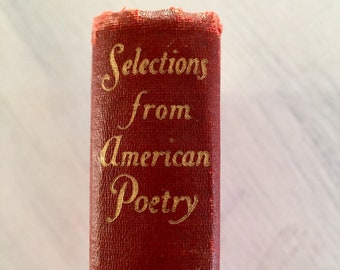 Selections From American Poetry Macmillian 1931 New Pocket Classics Rare Book Poems Poetry