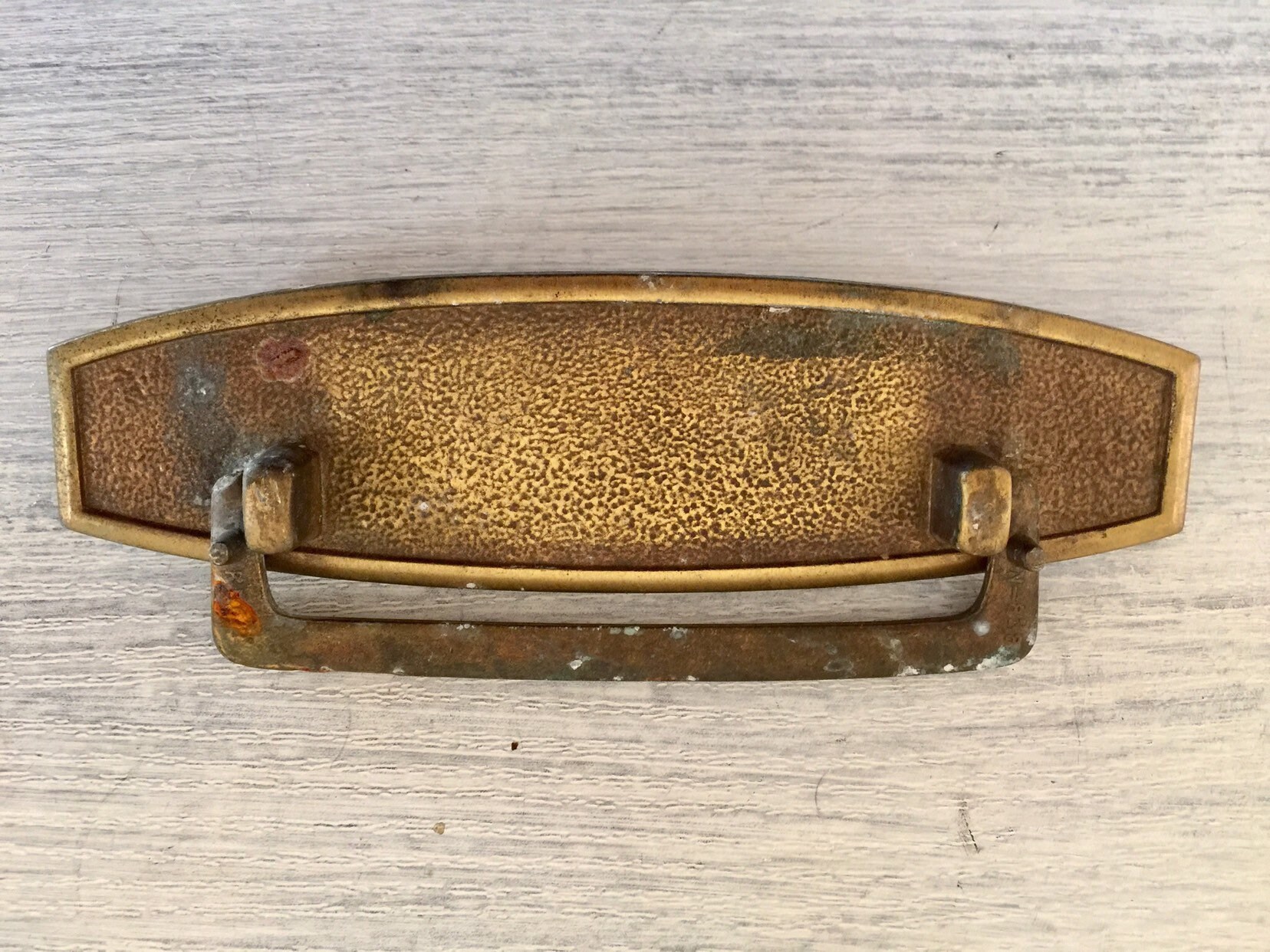 Vintage Drawer Pull Brass Gold Tone Hardware Pulls Etsy