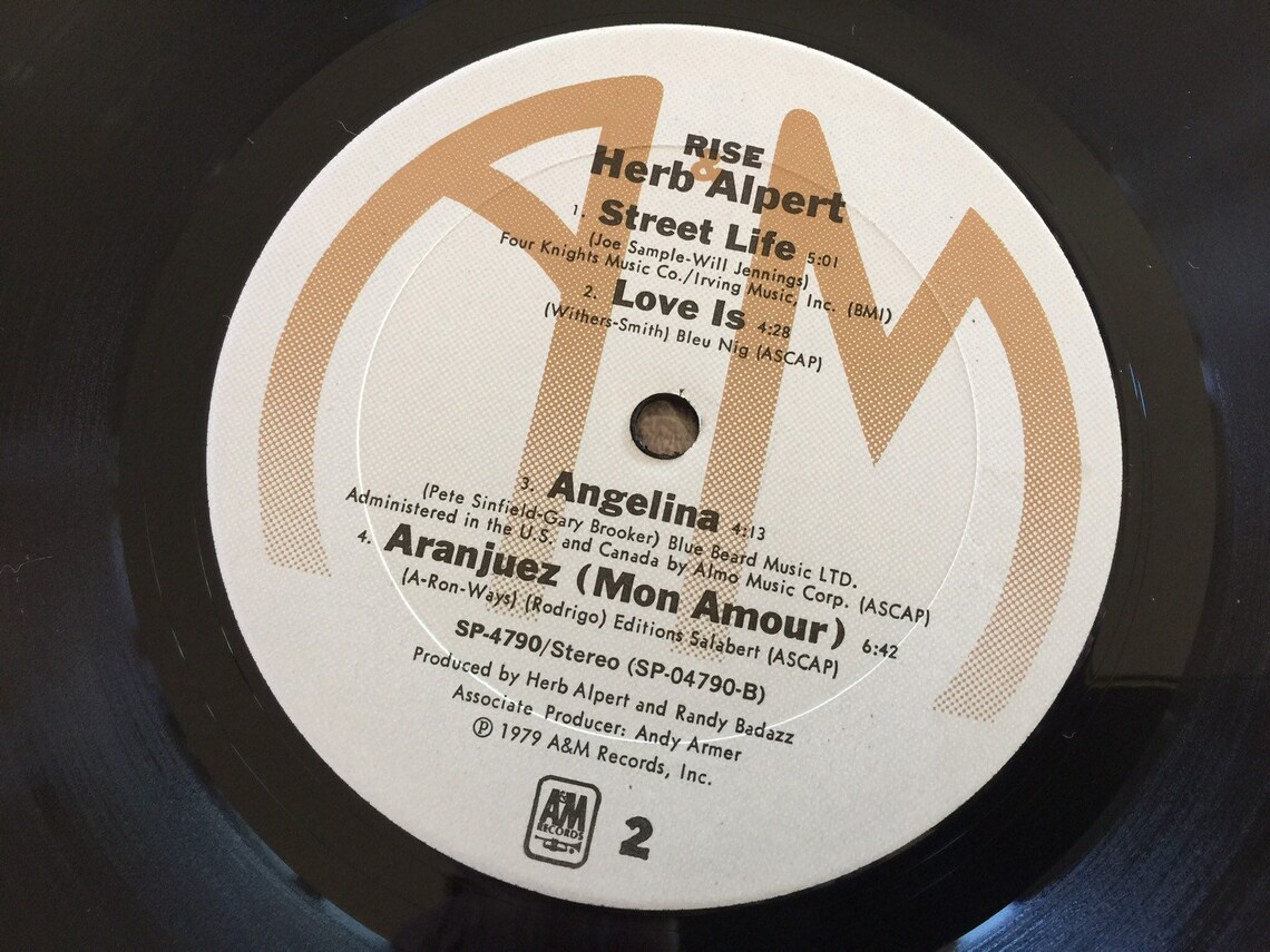 Herb Alpert Rise Record Album LP 1979 A & M Records SP3714 Etsy