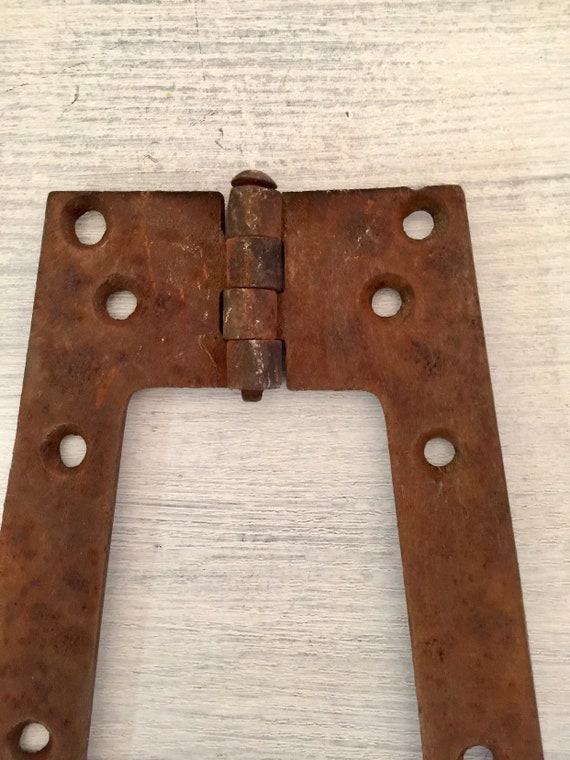Iron Salvaged Hardware Large Barn Door Strap Hinges Rustic Iron