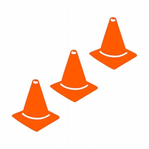 Construction Cones Die Cuts Decorative Handmade Scrapbooking Birthday Party Invitation Event Baby Shower Stationery Decoration Junk Journal