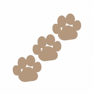 Paw Prints Die Cut Outs Confetti Scrapbooking Dog Cat Birthday Party Tag Stationery Table Scatter Baby Shower Decoration Wedding Invitation