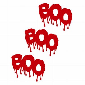 Boo Blood Dripping Die Cutout Word Halloween Decoration Scrapbooking Party Stationery Table Scatter Confetti Birthday Invitation Event