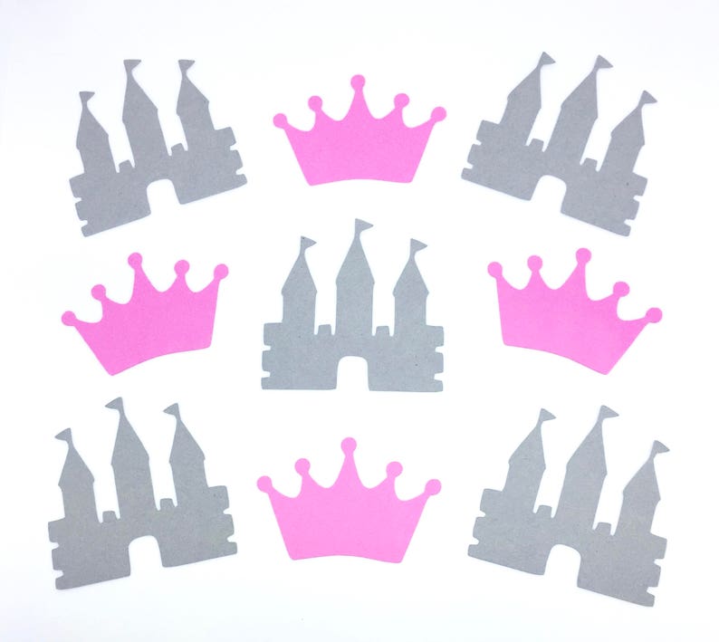 Crown /& Castle Die Cut Outs Scrapbook Decoration Birthday Party Handmade Invitations Announcements Confetti