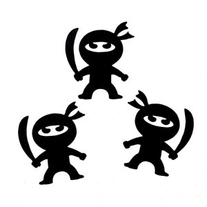 Ninja Die Cut Out Confetti Scrapbooking Stationery Birthday Party Gender Reveal Event Table Scatter Decoration Banner Tag Competition