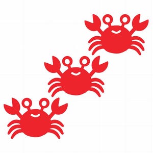 Crab Die Cut Out Confetti Scrapbooking Birthday Party Wedding Anniversary Event Baby Shower Table Scatter Invitation Decoration Badge