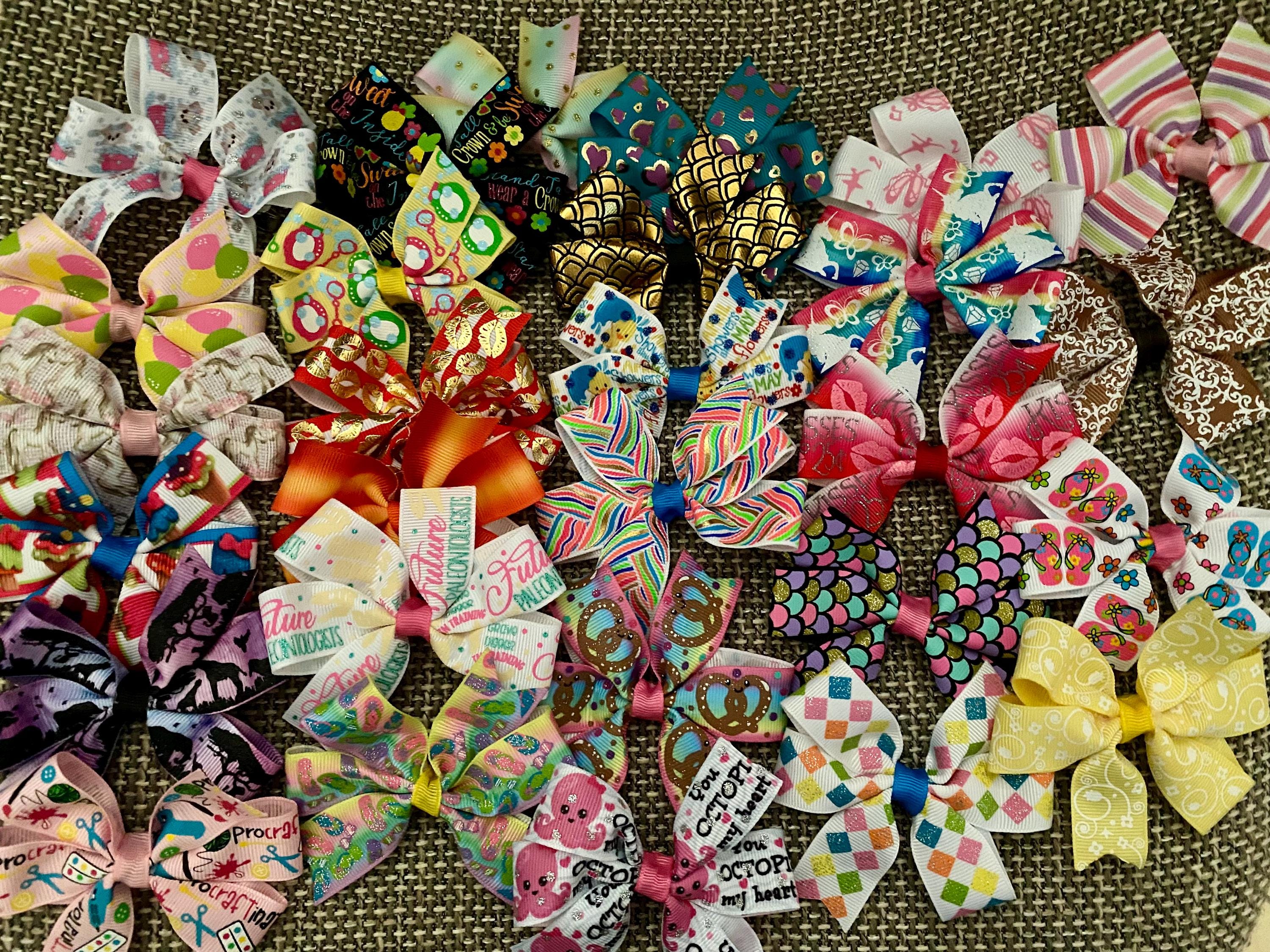 Bulk Hair Bow Lot 10, 12, 24, 100 Assorted 3.5 display picture 1