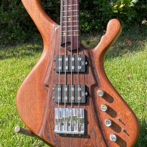 Handcrafted 4 string bass guitar