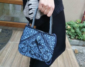 Small evening Purse Bag, Unique small bag with beads, Designer handbag, vintage ladies bag, handbag