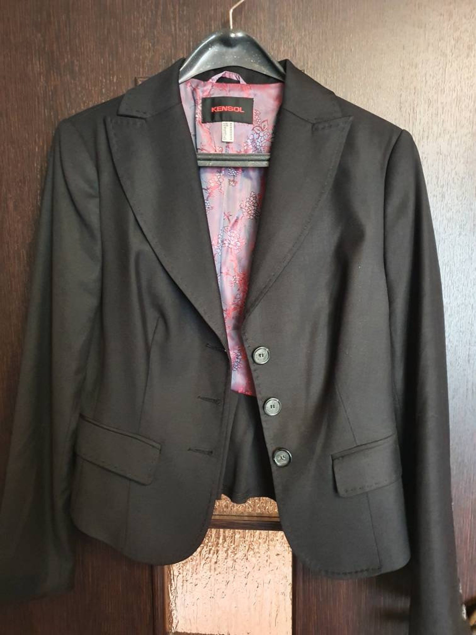 Black elegant office jacket women stylish black jacket cool Etsy