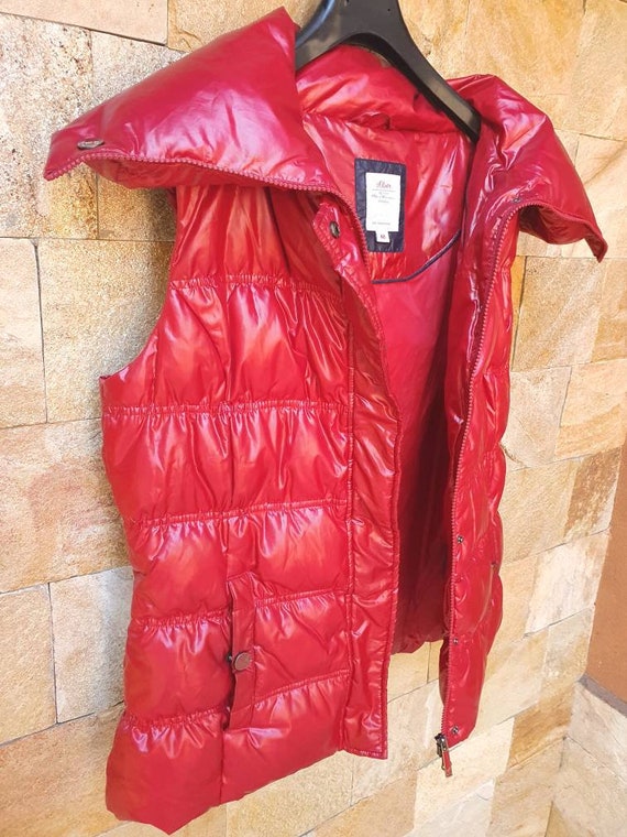 Grear Red Winter Vest S Oliver Vest Red Vest Goose Down Vest Etsy