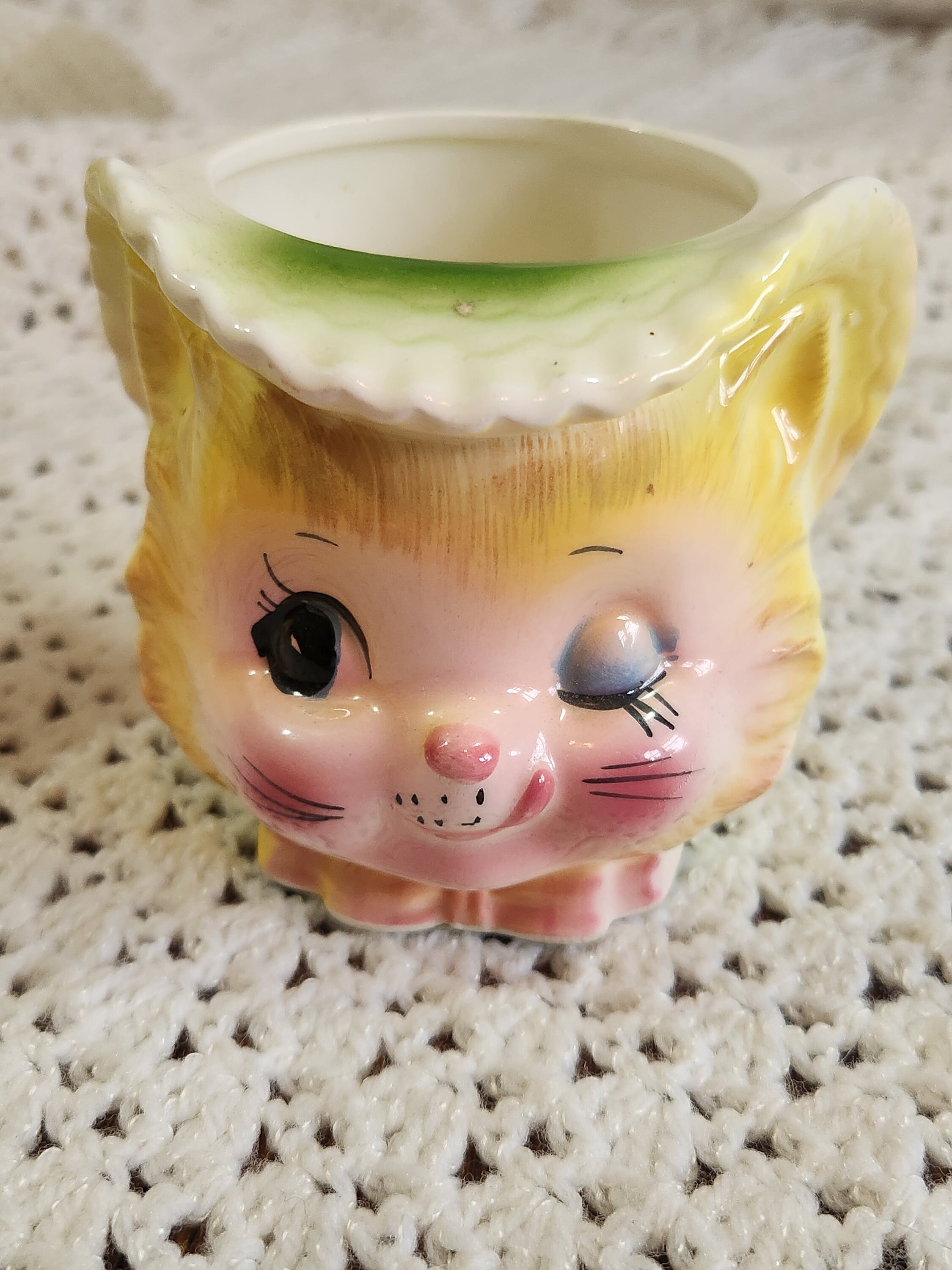 Enesco Miss Priss Winking Cat Sugar and Creamer Set Etsy
