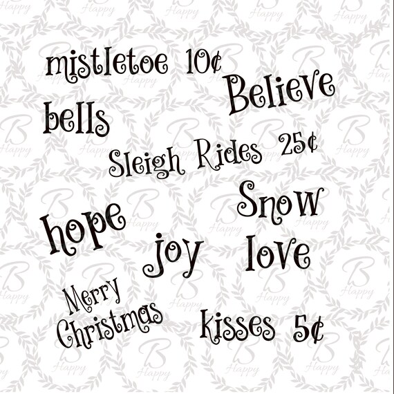 Christmas Svg Believe Svg Merry Christmas Svg Cricut Svg Etsy