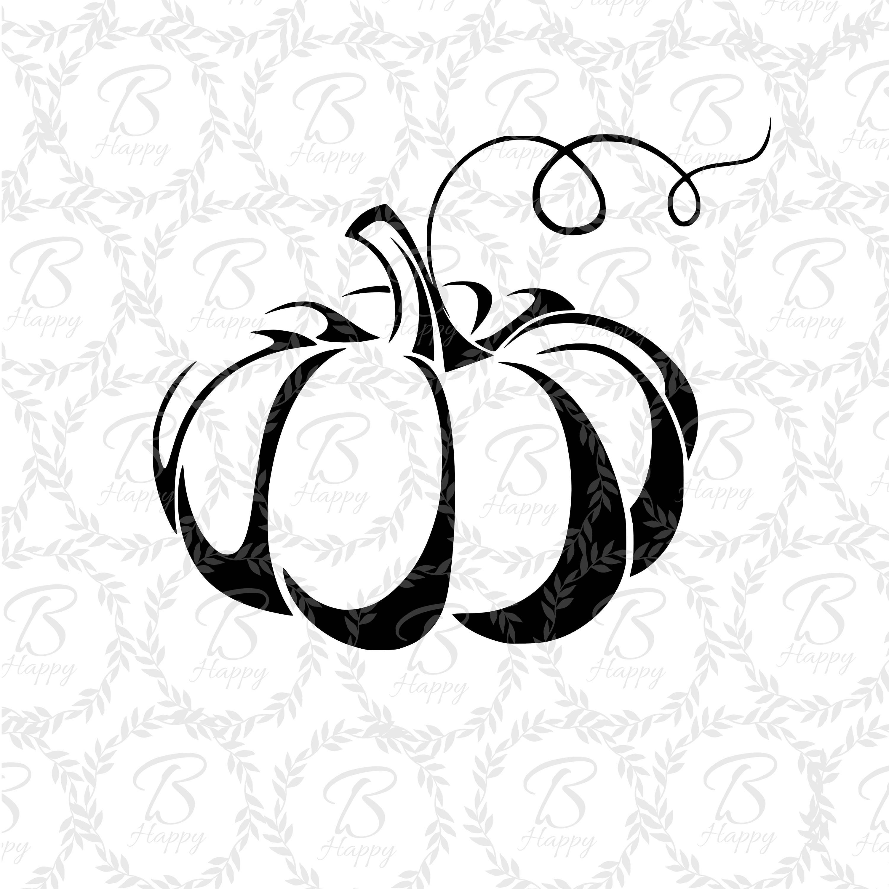 Pumpkin Svg, Fall Svg, Thanksgiving Svg, Vegetable Svg, Pumpkin Vine