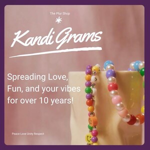 Kandi Grams Plur Package/ Kandi/ Keychains/stickers/ Sweets - Etsy