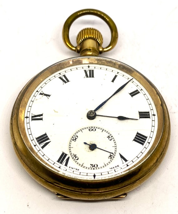 Antique Gold Plated Pocket Watch