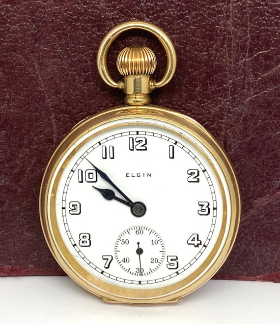 Elgin gold plated watch discount