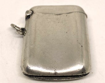 Solid Silver Vesta Case