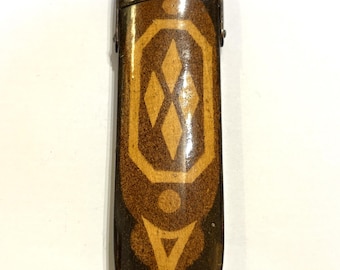 Antique Mauchline Ware Glasses Case