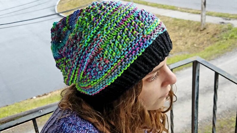 Joker Handmade knitted slouchy baggy hat