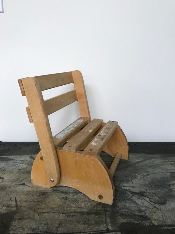 wooden booster seat