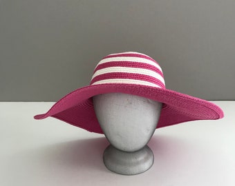 Vintage Union Made Pink Hat with Pink Ribbon Vintage Union Made 1950 main image 4