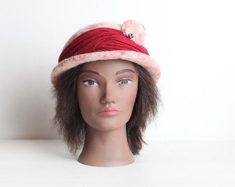 Vintage Women's Felted Cloche Hat