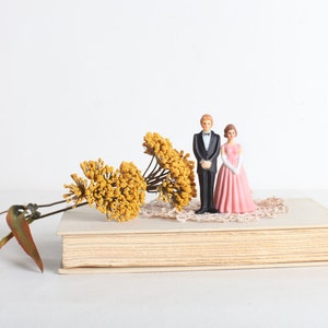Vintage Plastic Bride and Groom Cake Topper