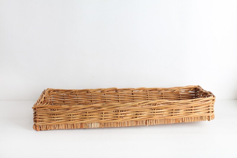 Large Vintage Tabletop Basket 2 Available Etsy