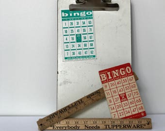 Vintage Distressed White Office Clipboard