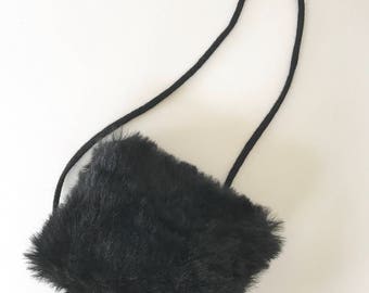 Vintage faux fur muff